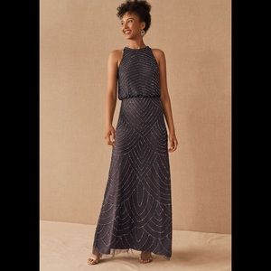 Size 12 formal maxi dress Anthropologie